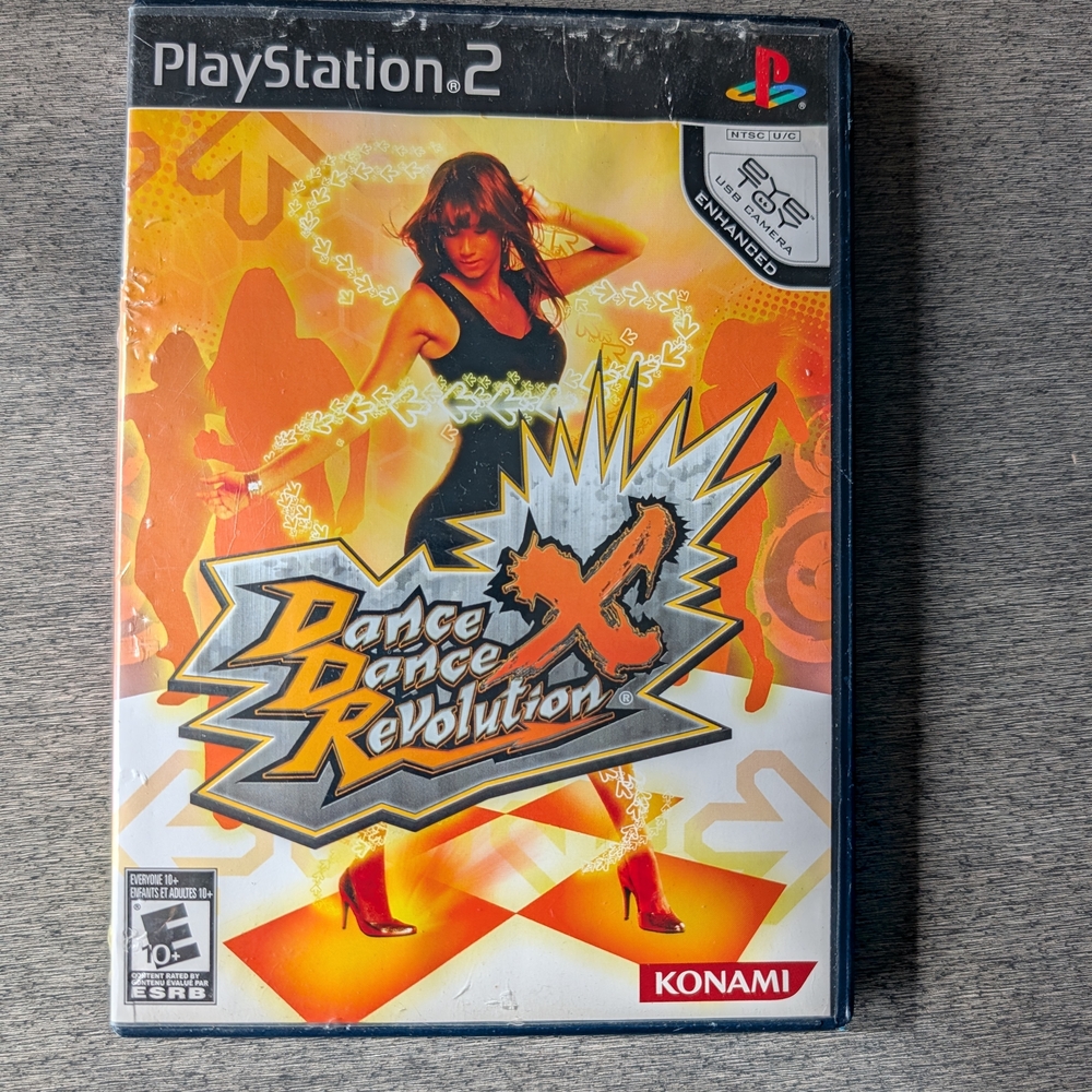 PS2 Dance Dance Revolution X  PlayStation 2 Video Game 🎮 eye toy Enhanced